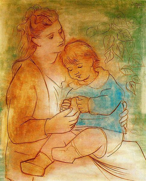 Pablo Picasso Mother And Child Mere Et Enfant Portrait